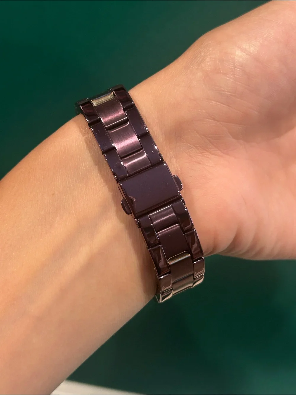 Coach Women's BRAND NEW Purple Diamond Accent Stainless Steel Bracelet Watch
